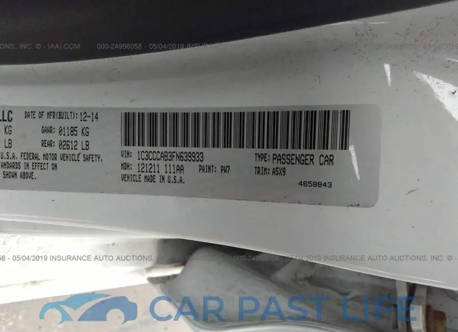 1C3CCCAB3FN639933# 9