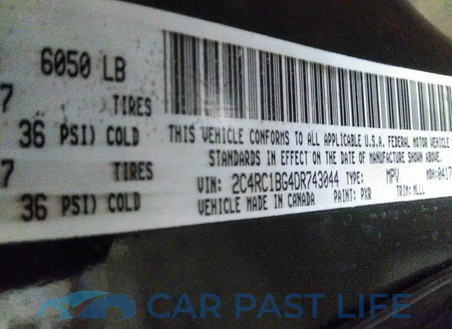 2C4RC1BG4DR743044# 9