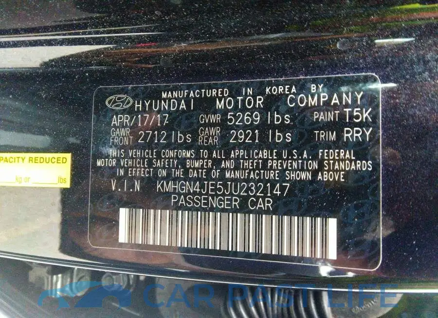 KMHGN4JE5JU232147# 9