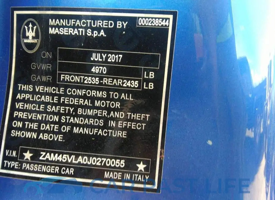 ZAM45VLA0J0270055# 9