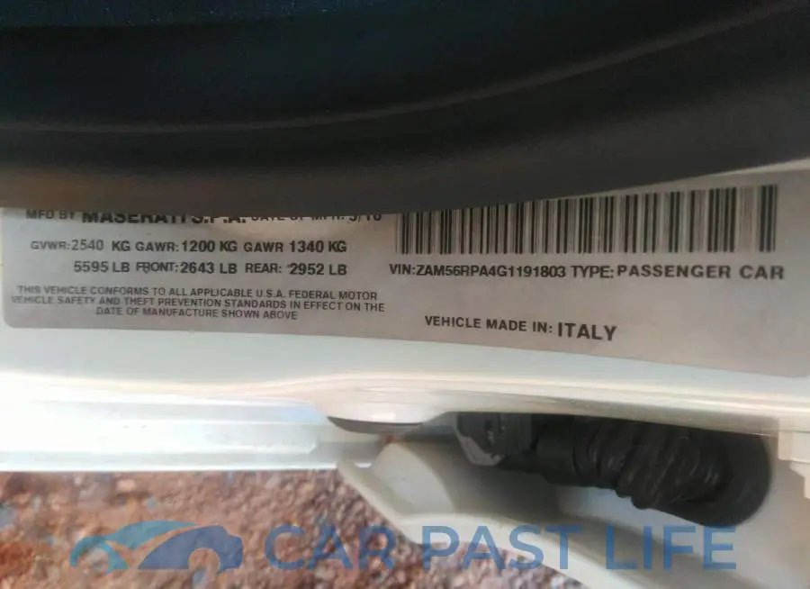 ZAM56RPA4G1191803# 9