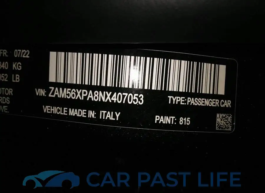 ZAM56XPA8NX407053# 9