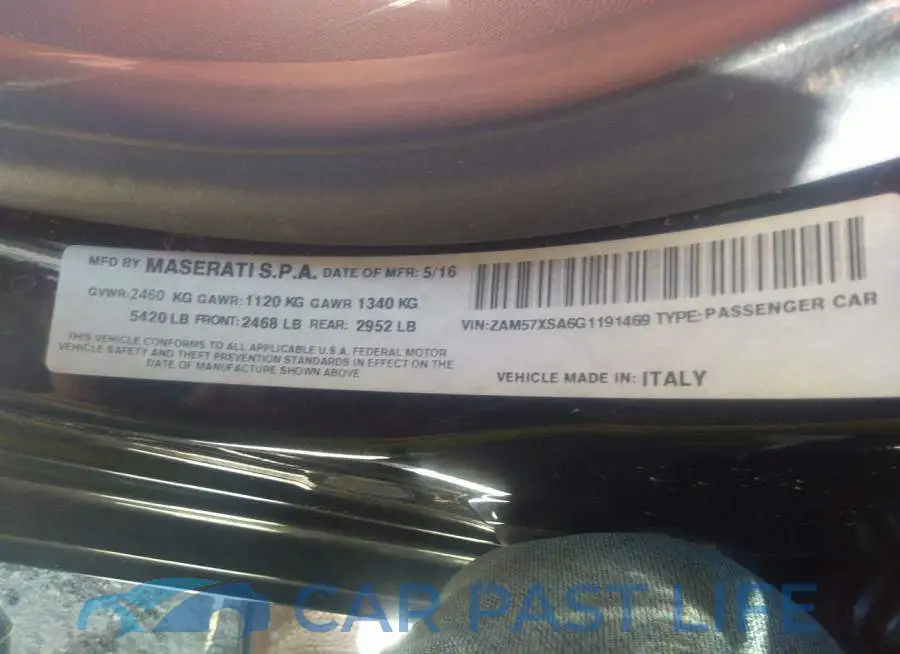 ZAM57XSA6G1191469# 9