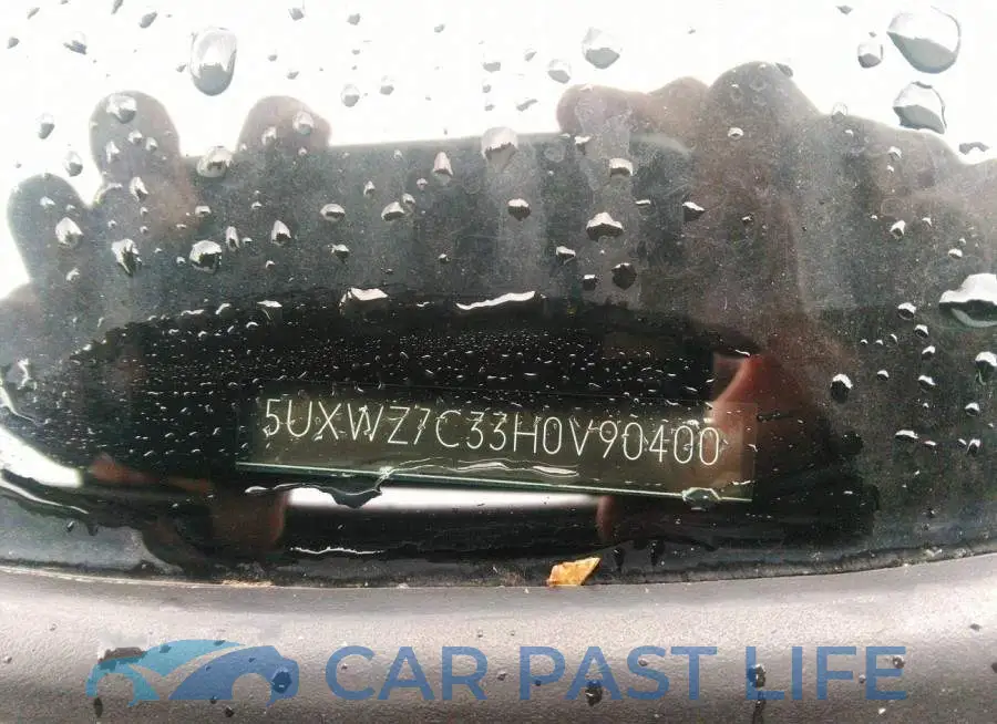 5UXWZ7C33H0V90400# 9