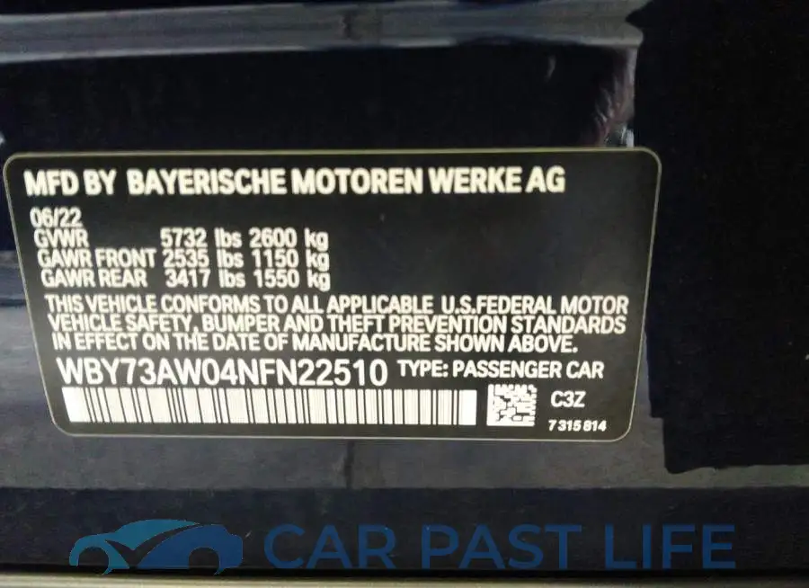 WBY73AW04NFN22510# 9