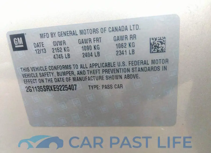 2G1135SRXE9225407# 9