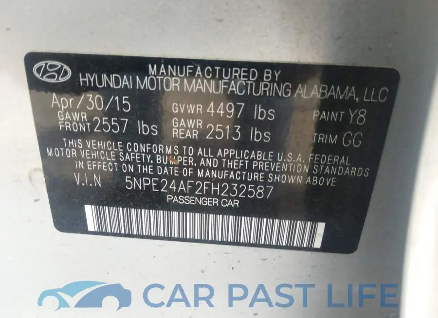 5NPE24AF2FH232587# 9