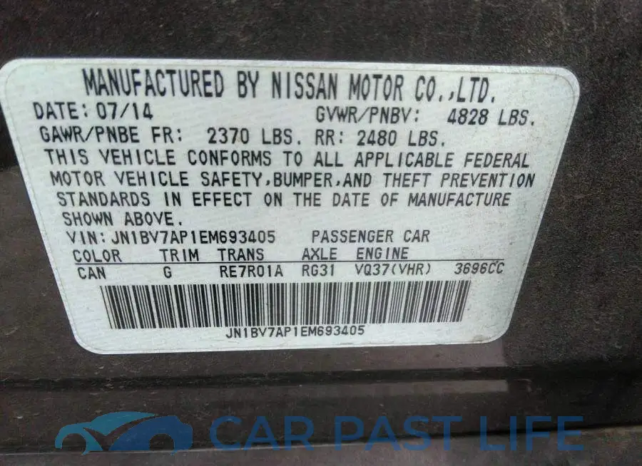 JN1BV7AP1EM693405# 9