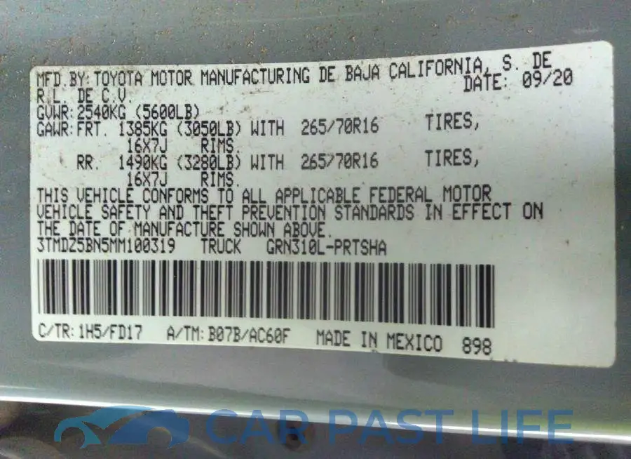 3TMDZ5BN5MM100319# 9