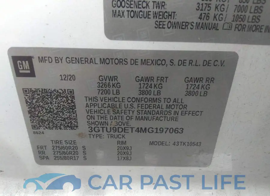 3GTU9DET4MG197063# 8
