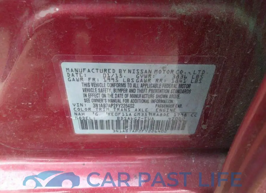 3N1AB7AP2FY226402# 9