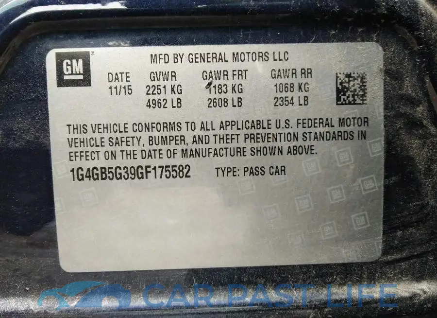 1G4GB5G39GF175582# 9