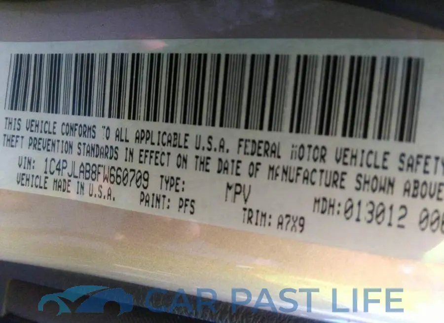 1C4PJLAB8FW660709# 9