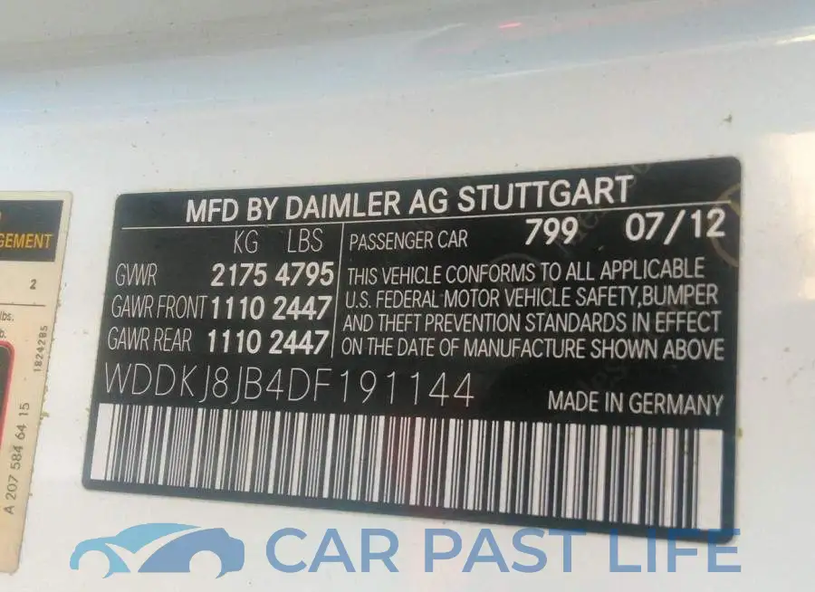 WDDKJ8JB4DF191144# 9