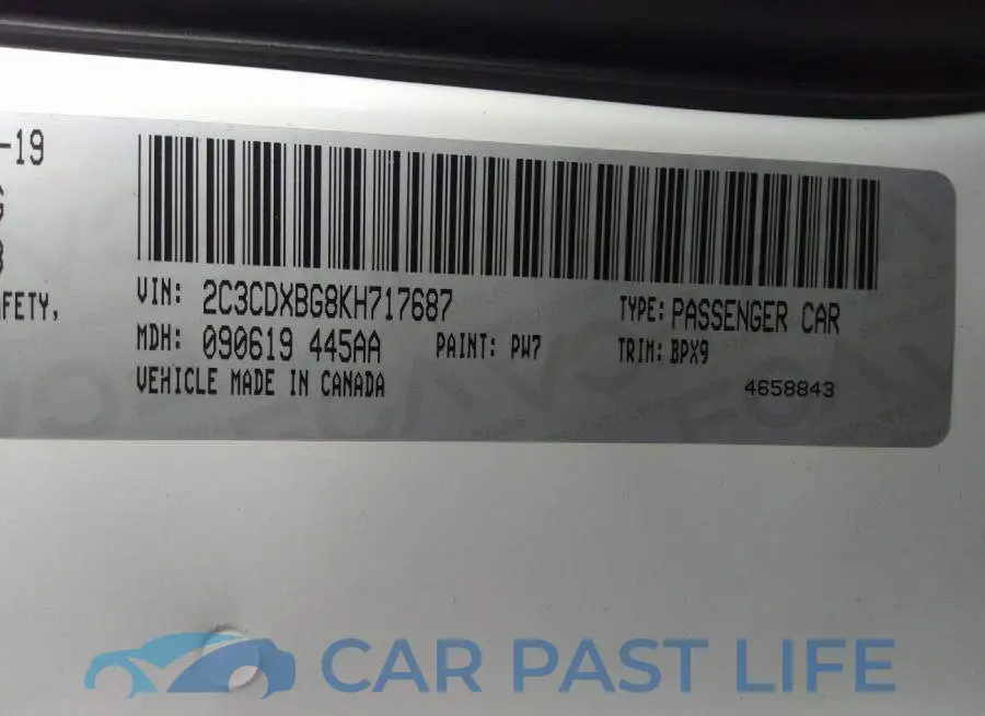 2C3CDXBG8KH717687# 9