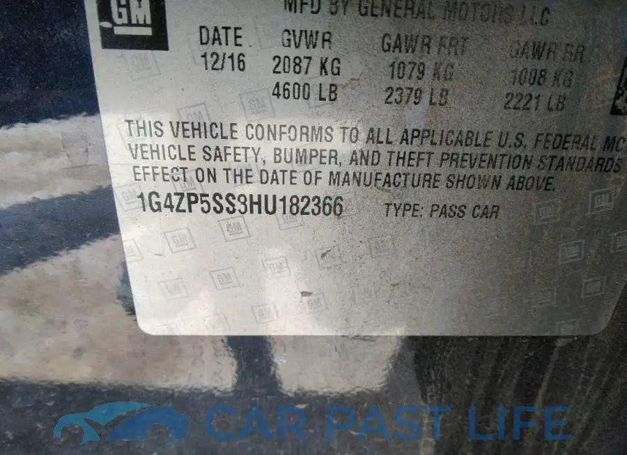 1G4ZP5SS8HU182366# 9