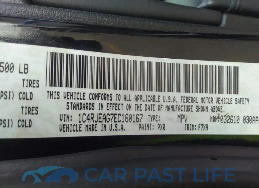 1C4RJEAG7EC160167# 9