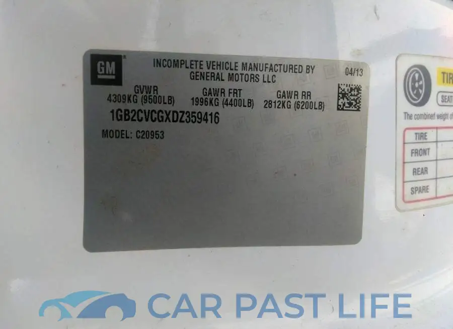 1GB2CVCGXDZ359416# 9