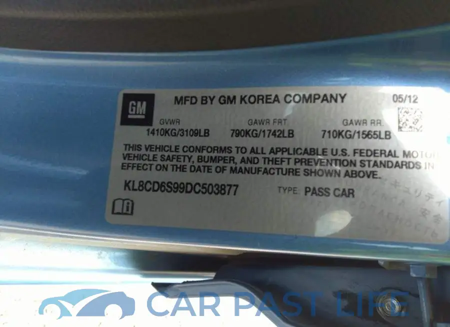 KL8CD6S99DC503877# 9