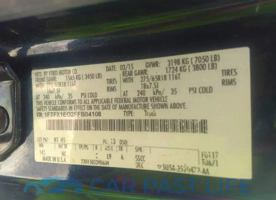 1FTFX1EG2FFB04108# 9