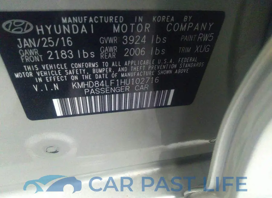 KMHD84LF1HU102716# 9