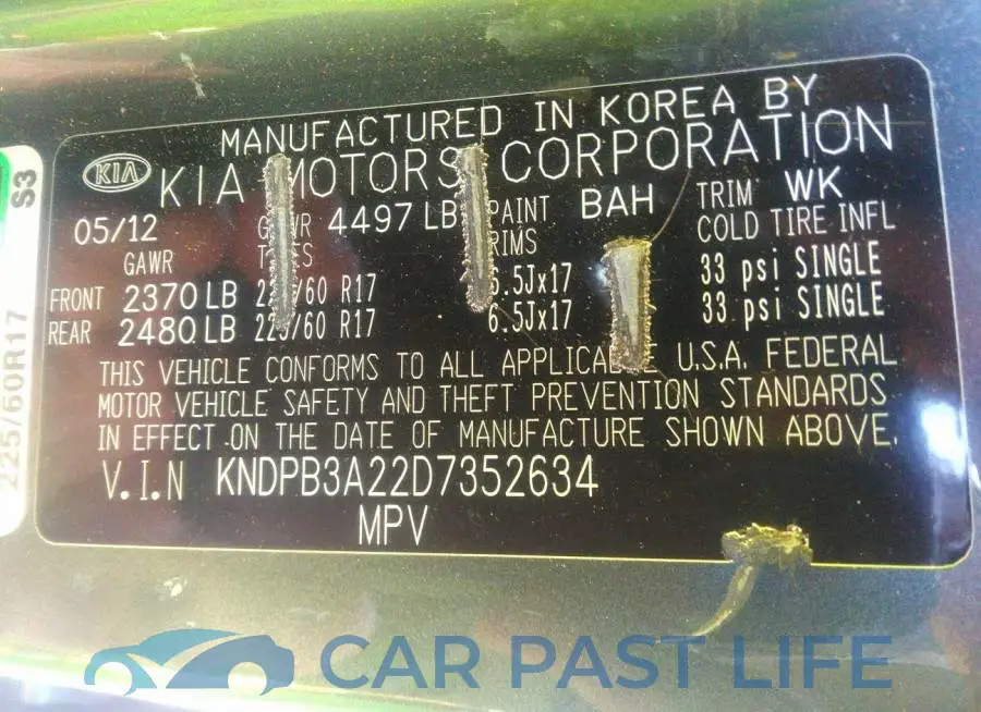 KNDPB3A22D7352634# 9