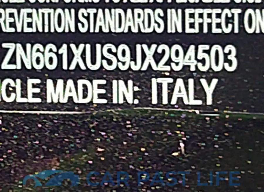 ZN661XUS9JX294503# 9