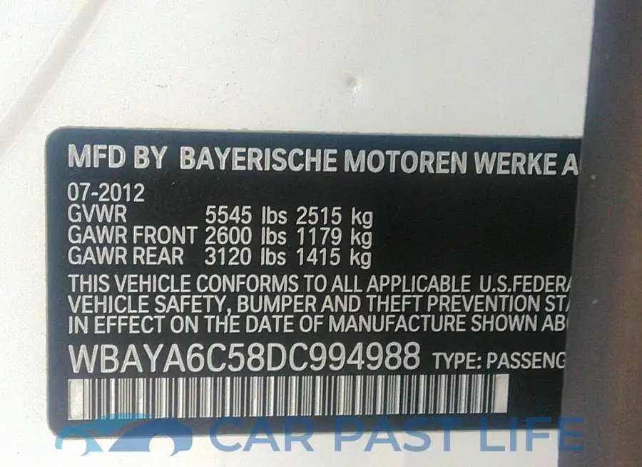 WBAYA6C58DC994988# 9