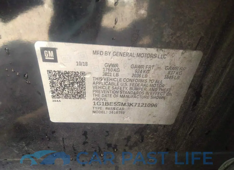1G1BE5SM3K7121096# 9