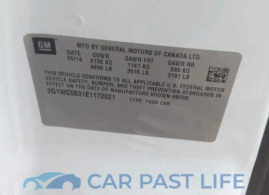 2G1WC5E31E1172821# 9