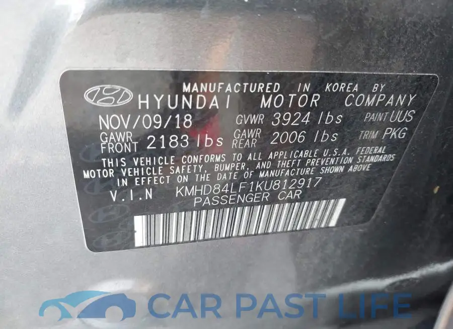 KMHD84LF1KU812917# 9