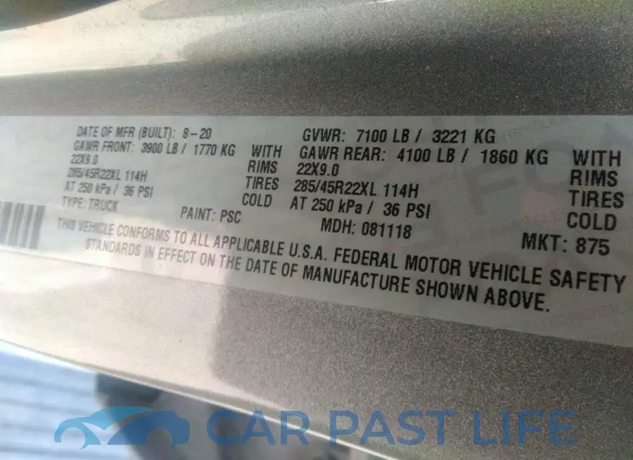 1C6SRFHT1LN389181# 9