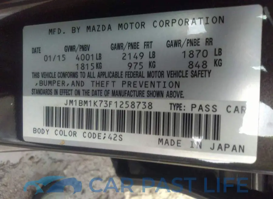 JM1BM1K73F1258738# 9