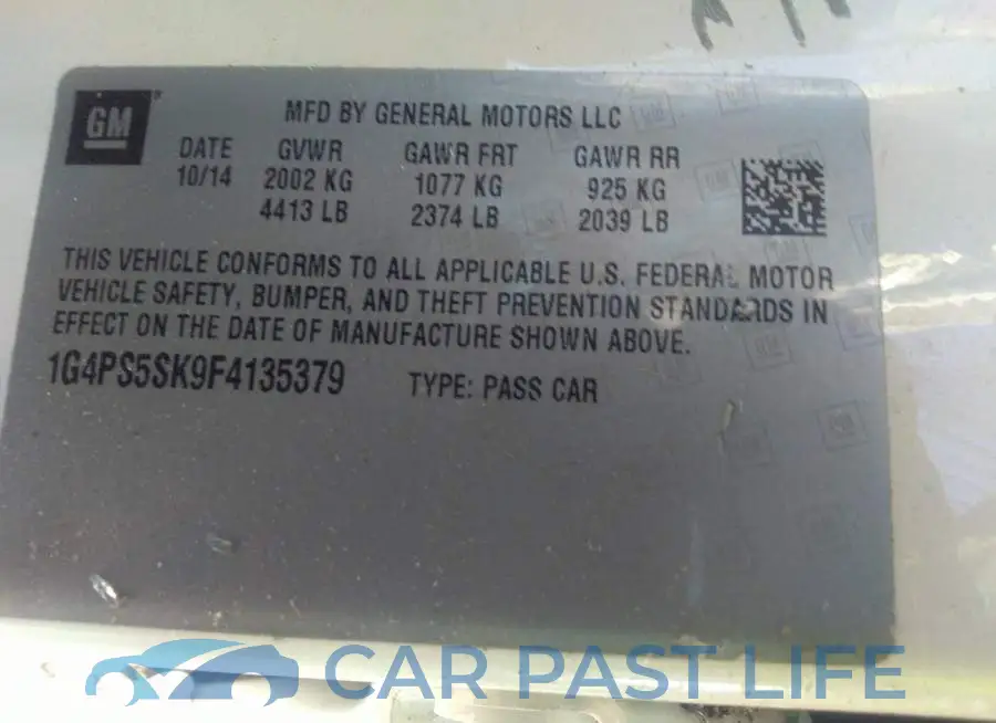 1G4PS5SK9F4135379# 9