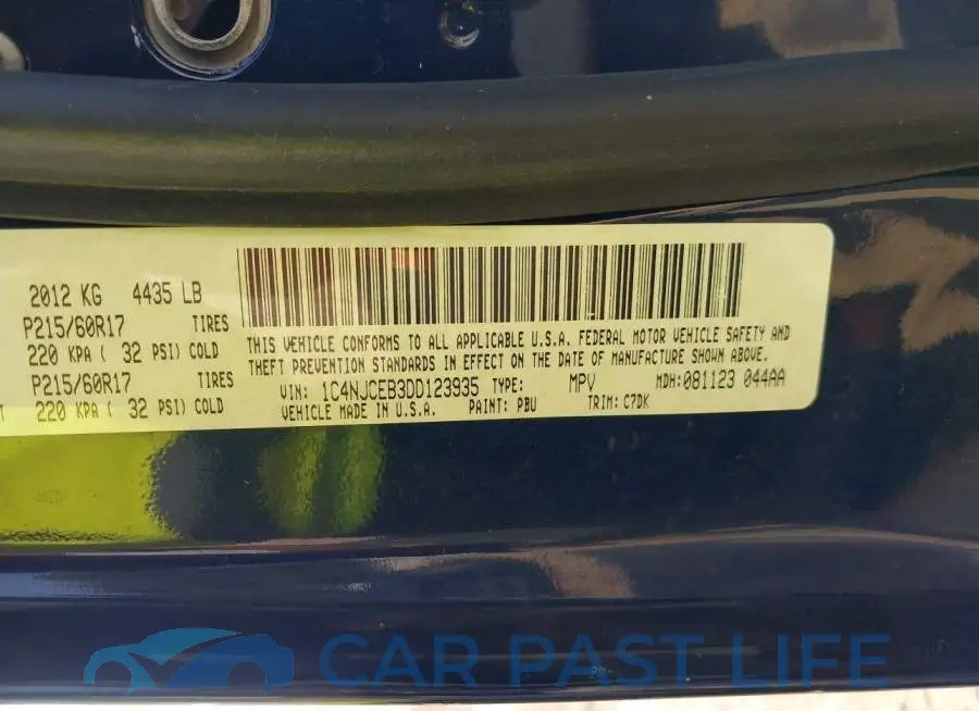 1C4NJCEB3DD123935# 9