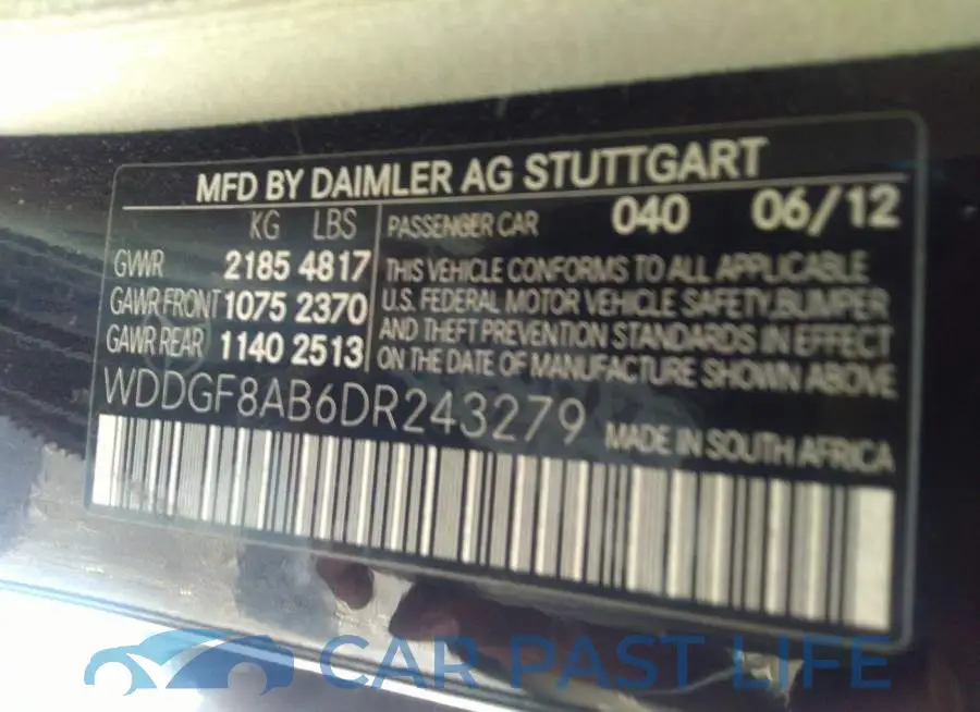 WDDGF8AB6DR243279# 9
