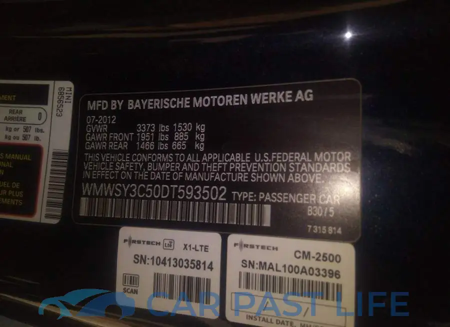 WMWSY3C50DT593502# 9
