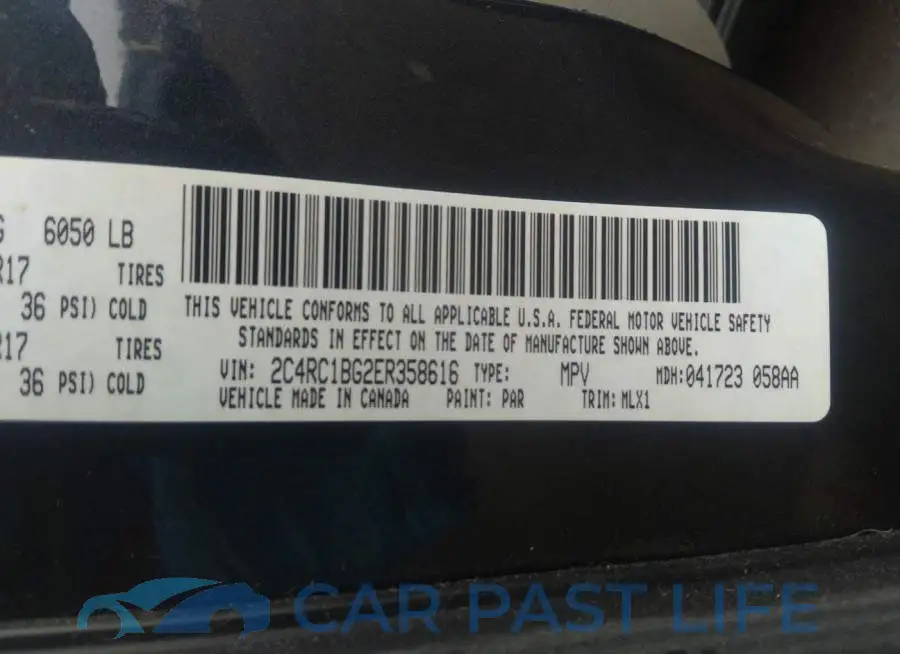 2C4RC1BG2ER358616# 9