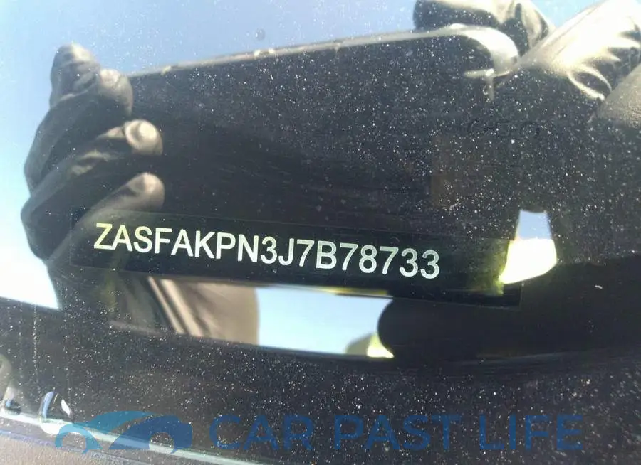 ZASFAKPN3J7B78733# 9
