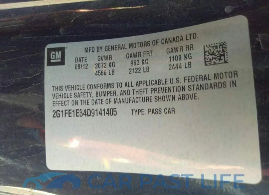 2G1FE1E34D9141405# 9