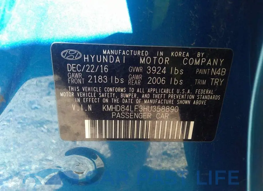 KMHD84LF3HU358890# 9