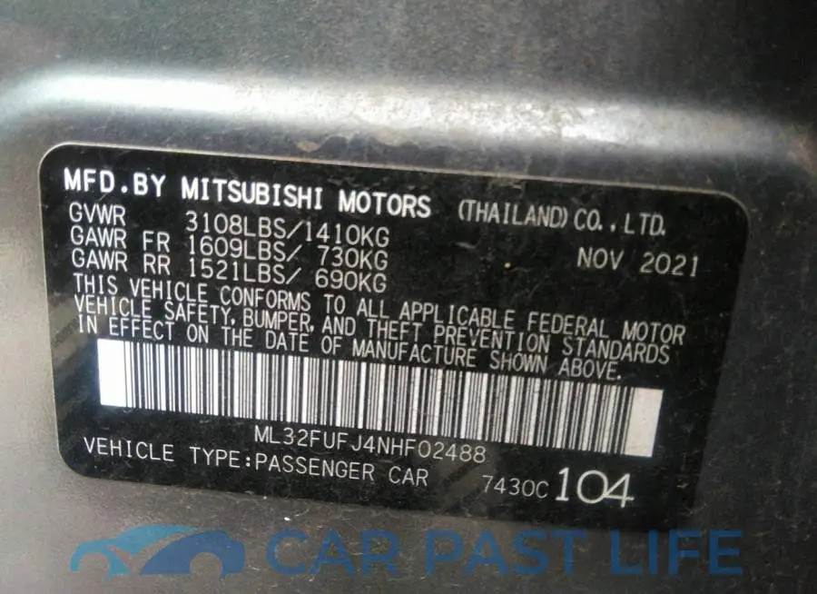 ML32FUFJ4NHF02488# 9