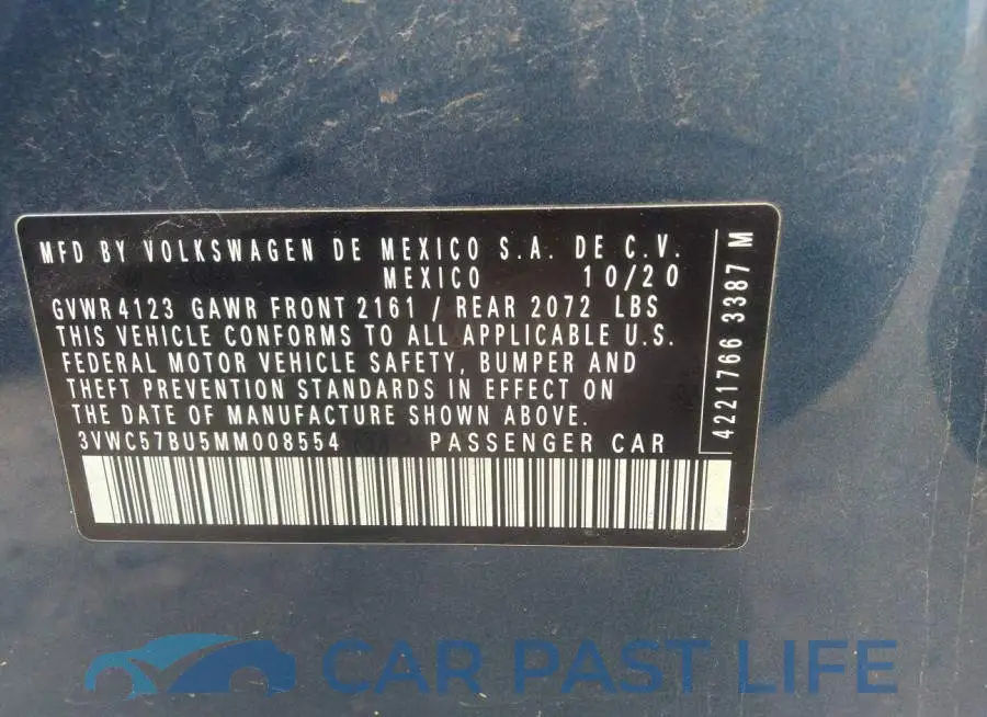 3VWC57BU5MM008554# 9