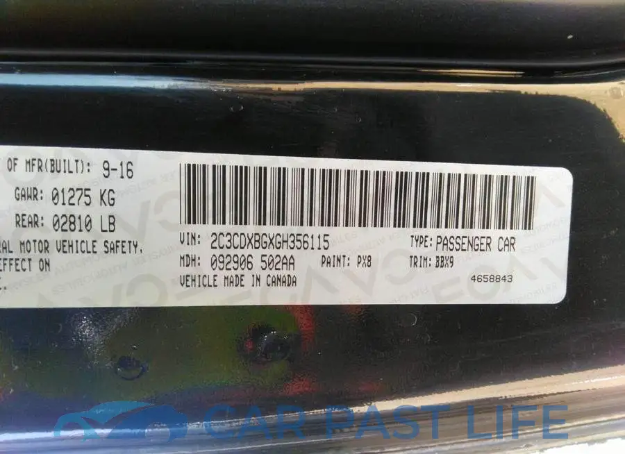 2C3CDXBGXGH356115# 9