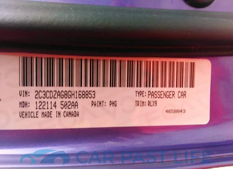 2C3CDZAG8GH168853# 9