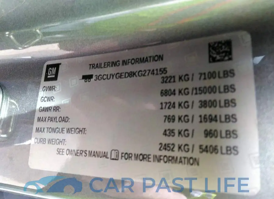 3GCUYGED8KG274155# 9