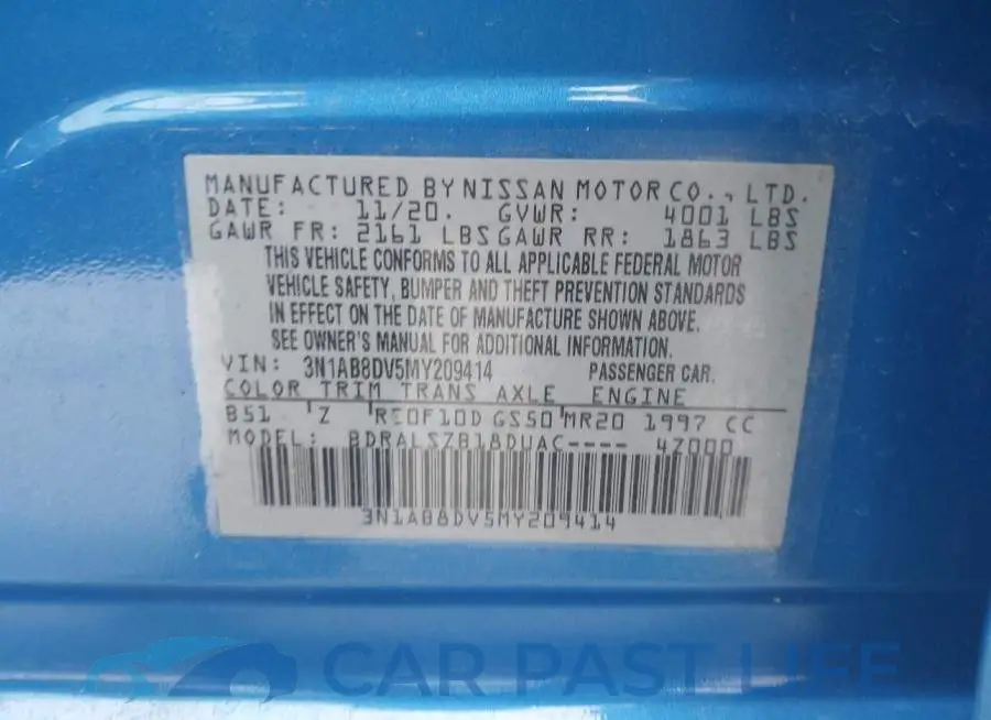 3N1AB8DV5MY209414# 9