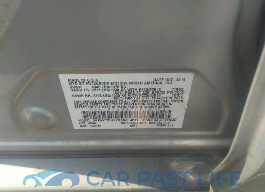 4A4AR4AU8FE014803# 9
