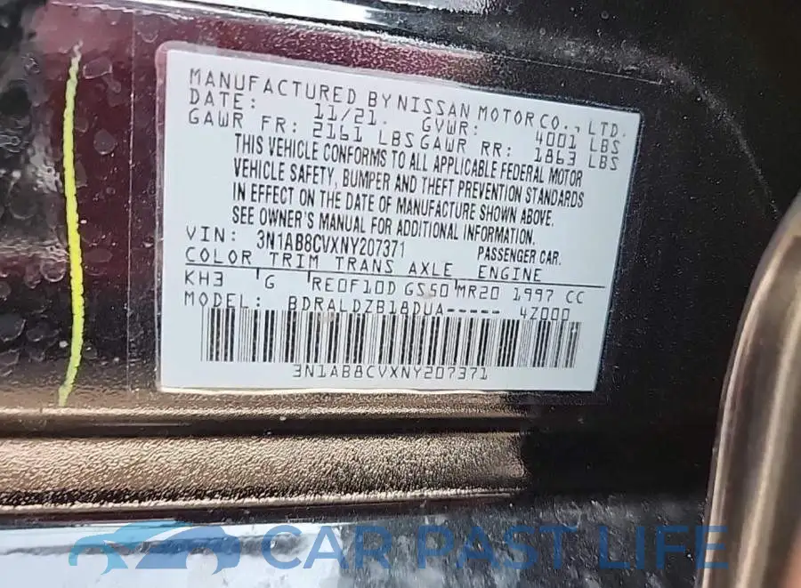 3N1AB8CVXNY207371# 8