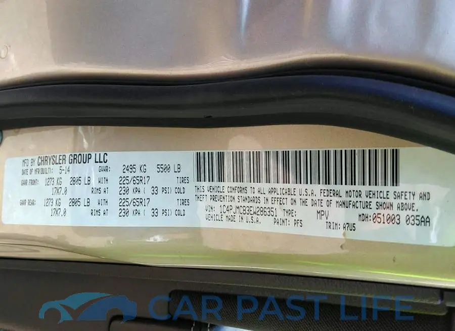 1C4PJMCB3EW286351# 9